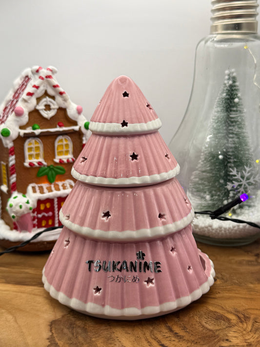 Brûle-parfum sapin rose