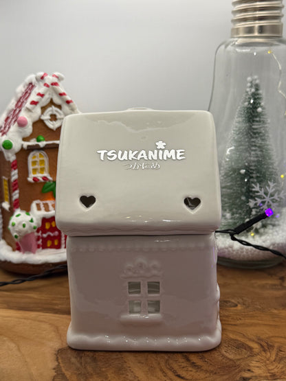 Brûle-parfum maison en pain d'épices blanche