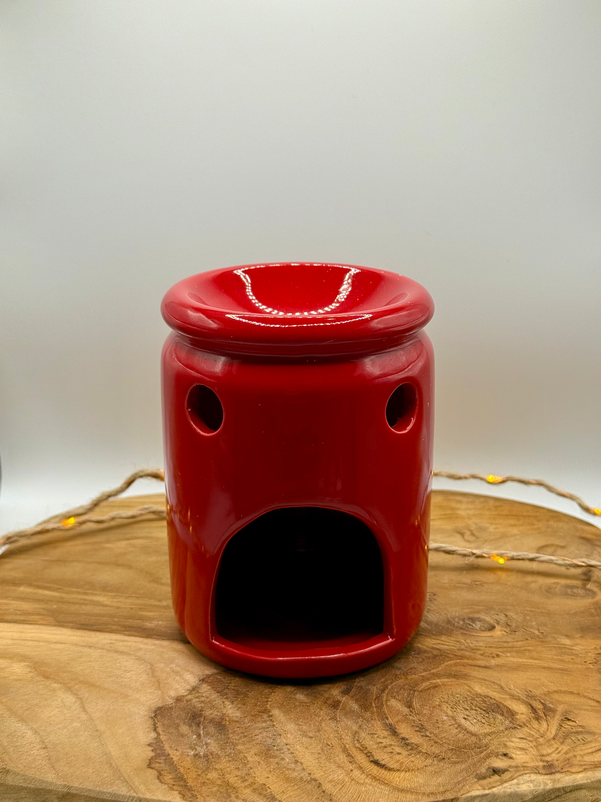 White cat incense burner